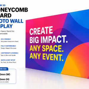 Custom Eco-Friendly Backdrop Wall – Sustainable 3D Event Photo Wall