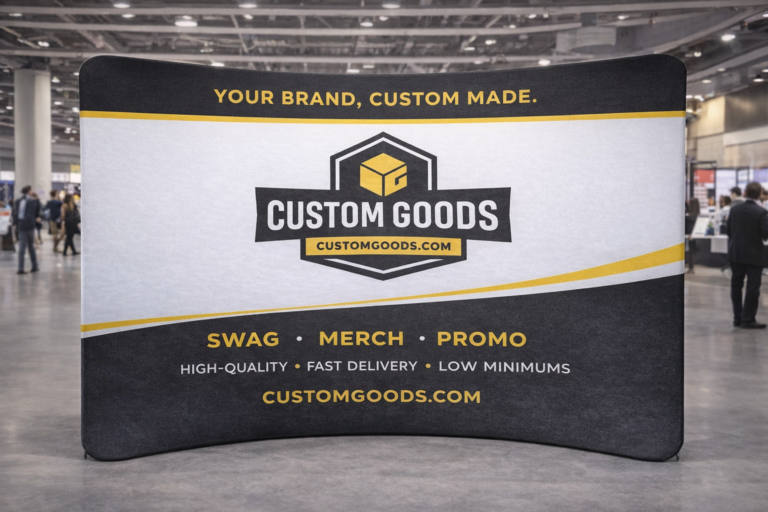 10 ft Curved Tension Fabric Display - 120″ x 89″