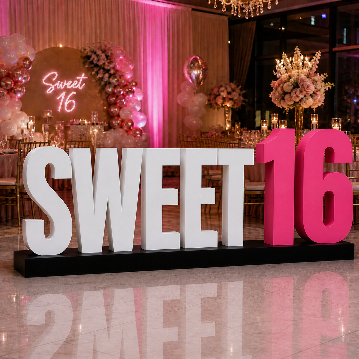 6 inch, Custom Giant Letters – Indoor Freestanding Display