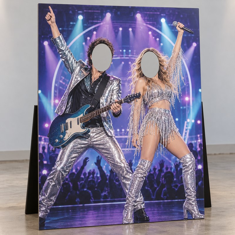 Custom Concert Face-in-Hole Photo Boards product example