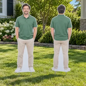 Custom Double-Sided Outdoor Photo Cutouts - sample custom photo design