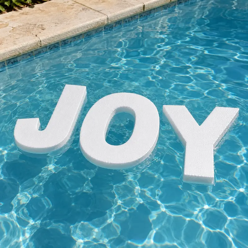 18-inch White Floating Pool Letters