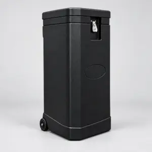 Wheeled Hard Carry Cases for Trade Show Displays showing an example custom design