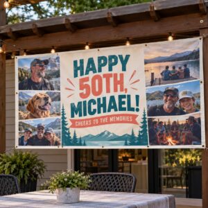 custom Photo Banners illustrative customer design
