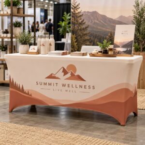 Stretch Table Cover illustrative customer design