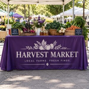 Custom Printed Table Covers & Throws – Full-Color Printing illustrative customer design