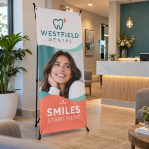 X-Banners with Stand illustrative customer design