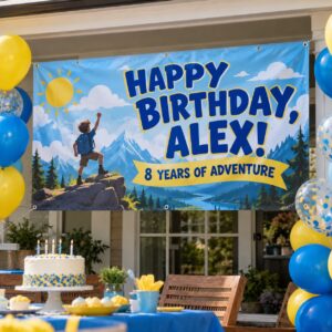 Birthday Banners illustrative customer design