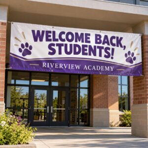School Banners illustrative customer design