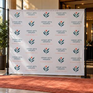 Step and Repeat Fabric Banners illustrative customer design