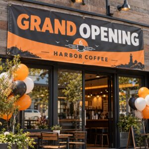 Grand Opening Banners illustrative customer design