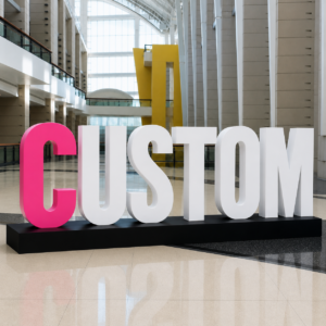 4" Custom Giant Letters – Indoor Freestanding Display